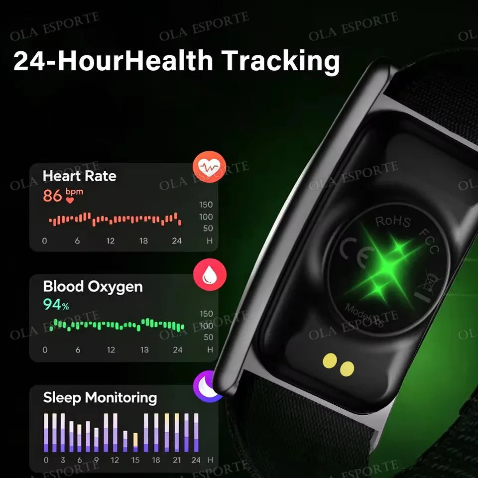No-Screen Smart Fitness Band | Heart Rate, SpO2 & Sleep Tracker