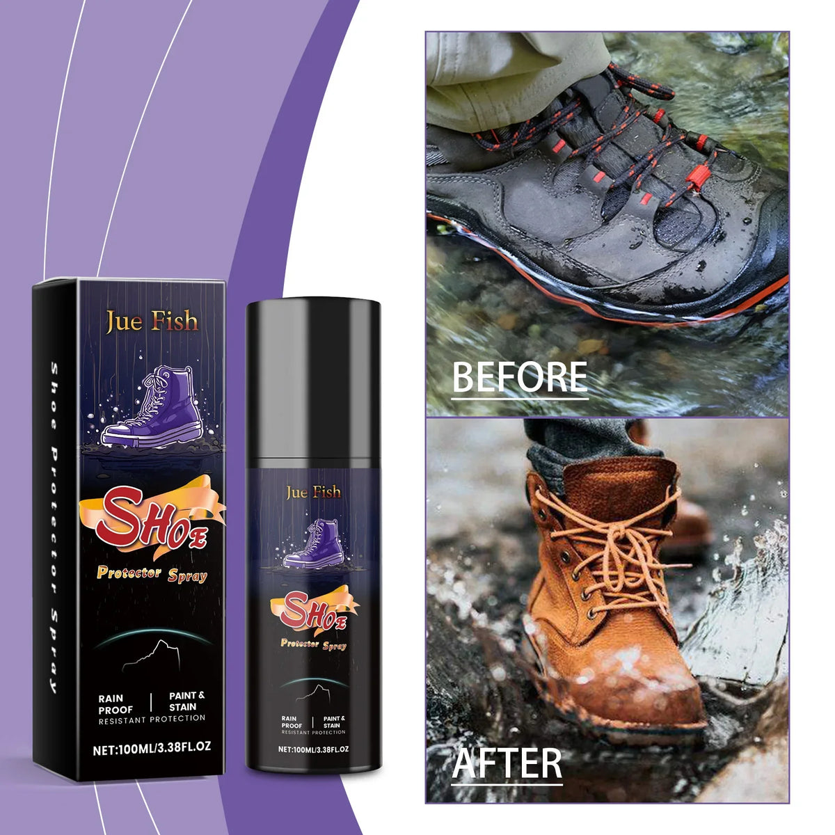 100ml Waterproof Shoe Protector Spray | Suede Canvas Sneakers
