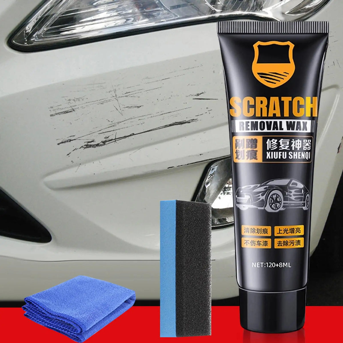 Car Scratch Repair Polishing Wax 128ml – Paint Restorer