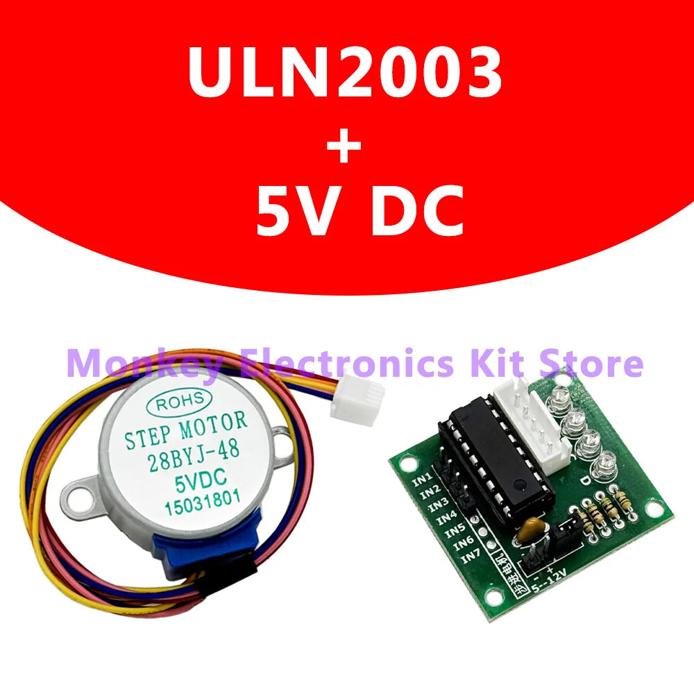 28BYJ-48 5V Stepper Motor & ULN2003 Driver Board DIY Kit
