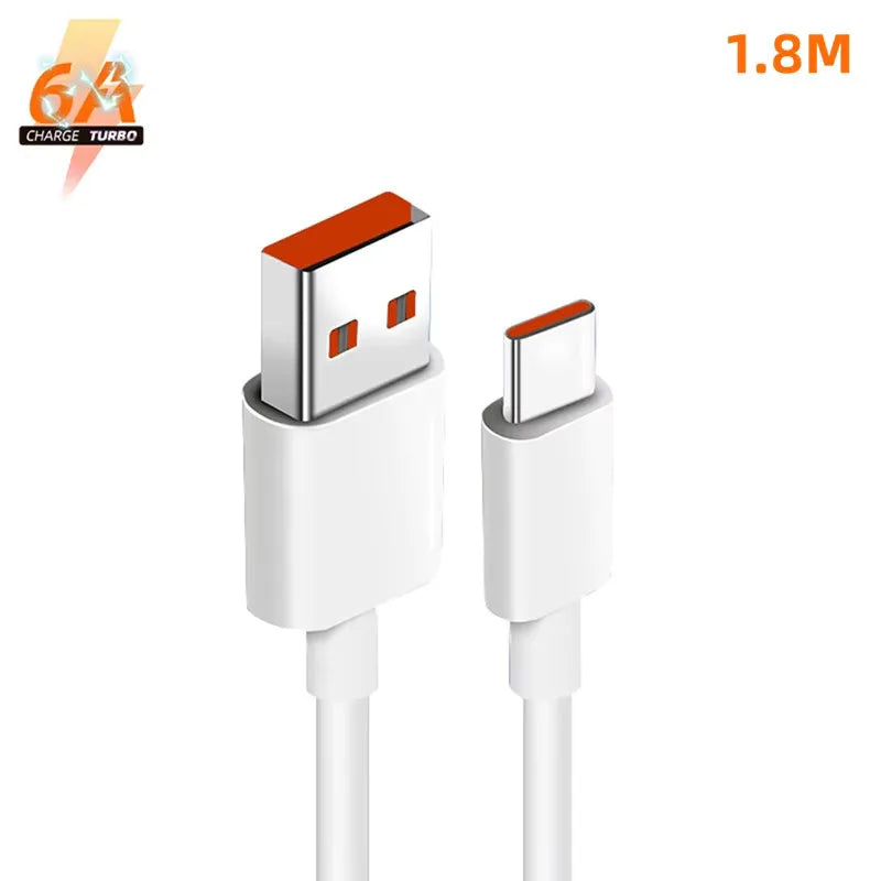 6A USB-C Fast Charging Cable | Samsung, Huawei & Xiaomi