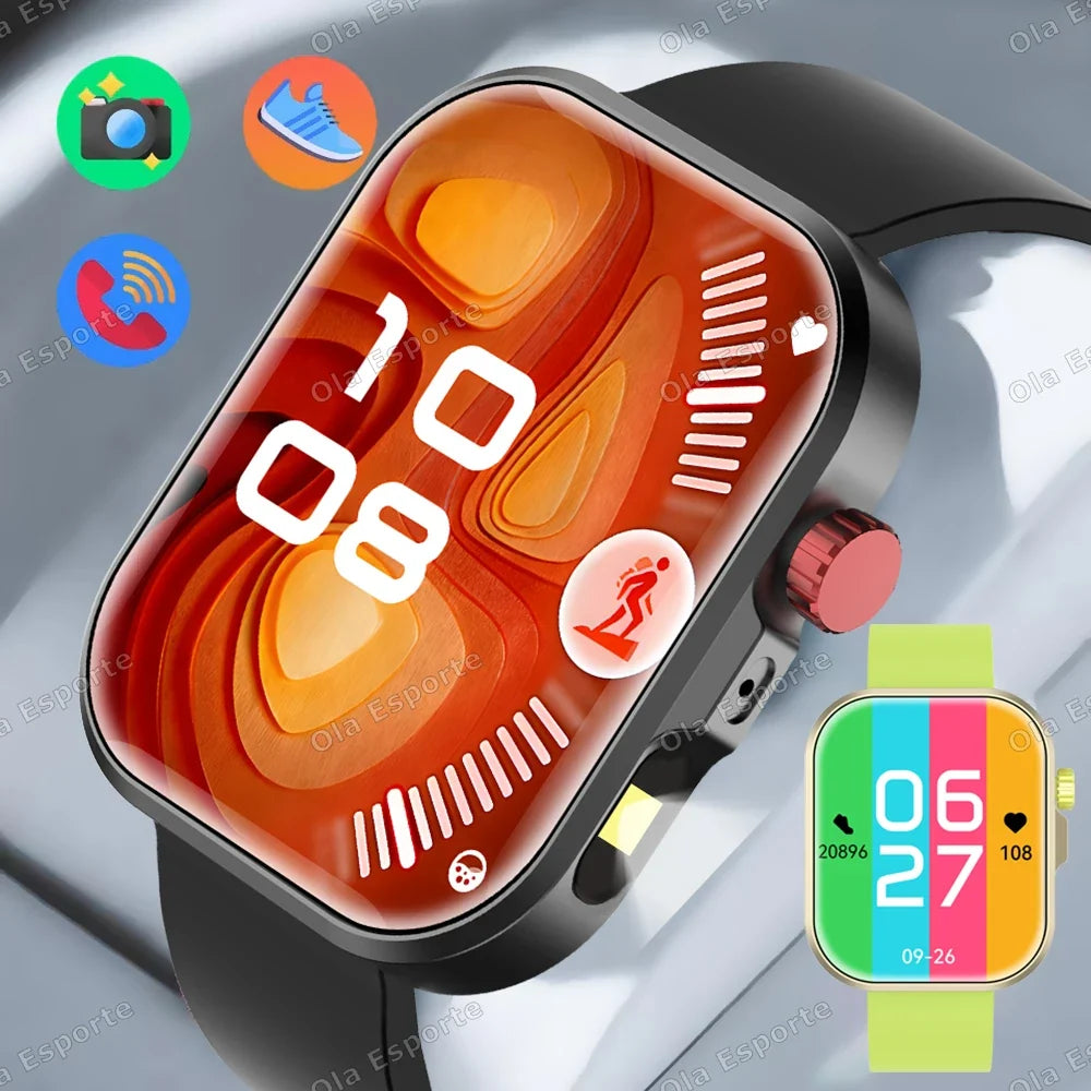 HT30 Smartwatch 2.01" HD | BT Calling, Flashlight & Fitness