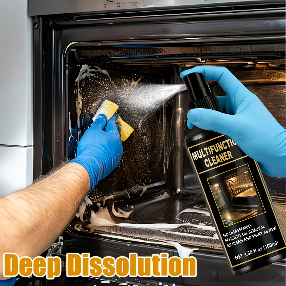 Multifunctional Oil Removal Cleaner Spray with Sponges