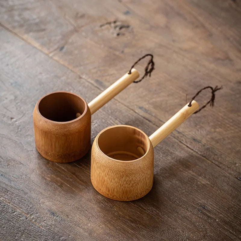 Bamboo Soup Ladle 400ml – Japanese Style Water Scoop Spoon