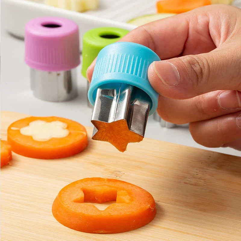 3-Piece Star & Heart Fruit Vegetable Cutter Set | Kitchen Tool
