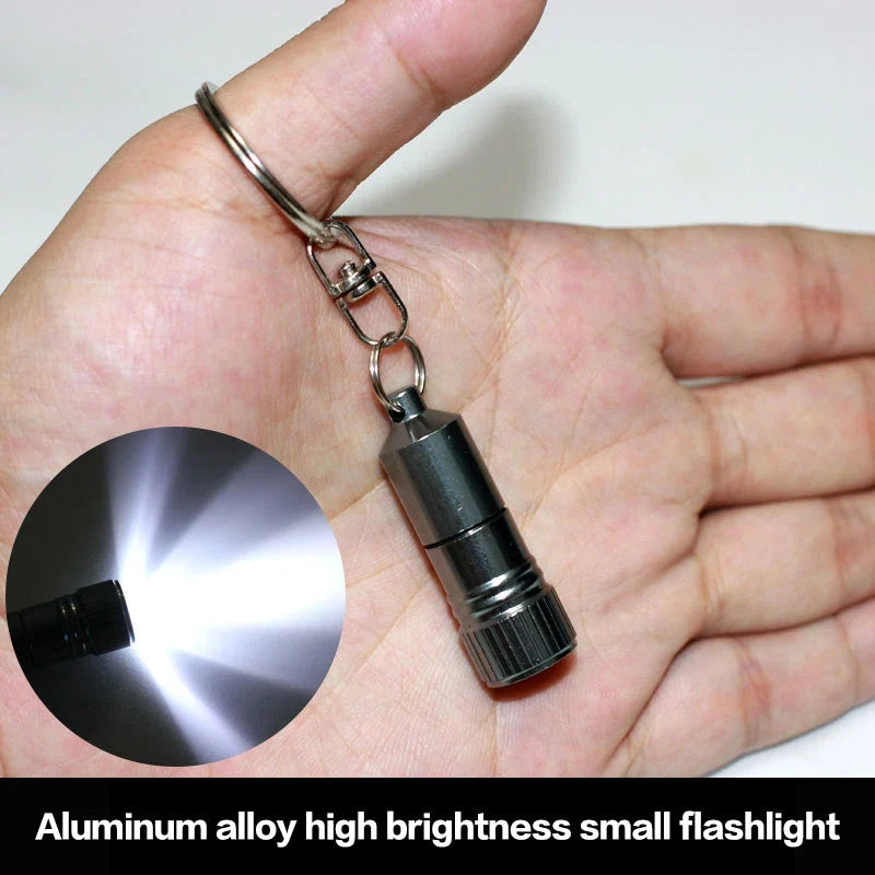 Mini LED Keychain Flashlight – Compact Pocket Torch for Camping