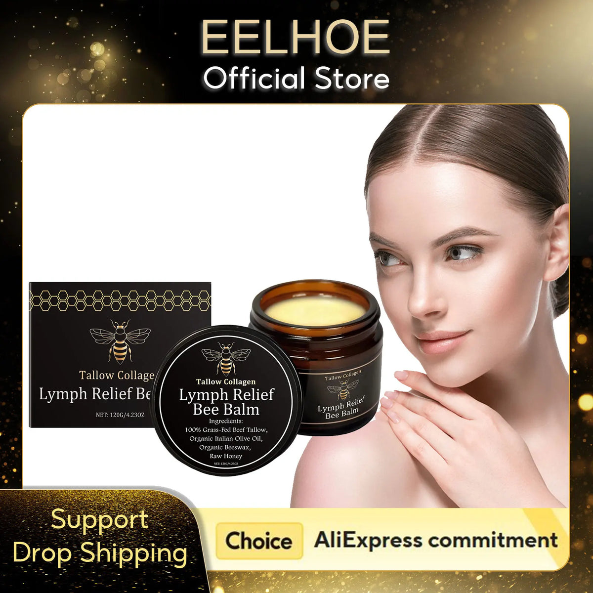 Beef Tallow Honey Balm – Nourishing Face & Body Cream 120g