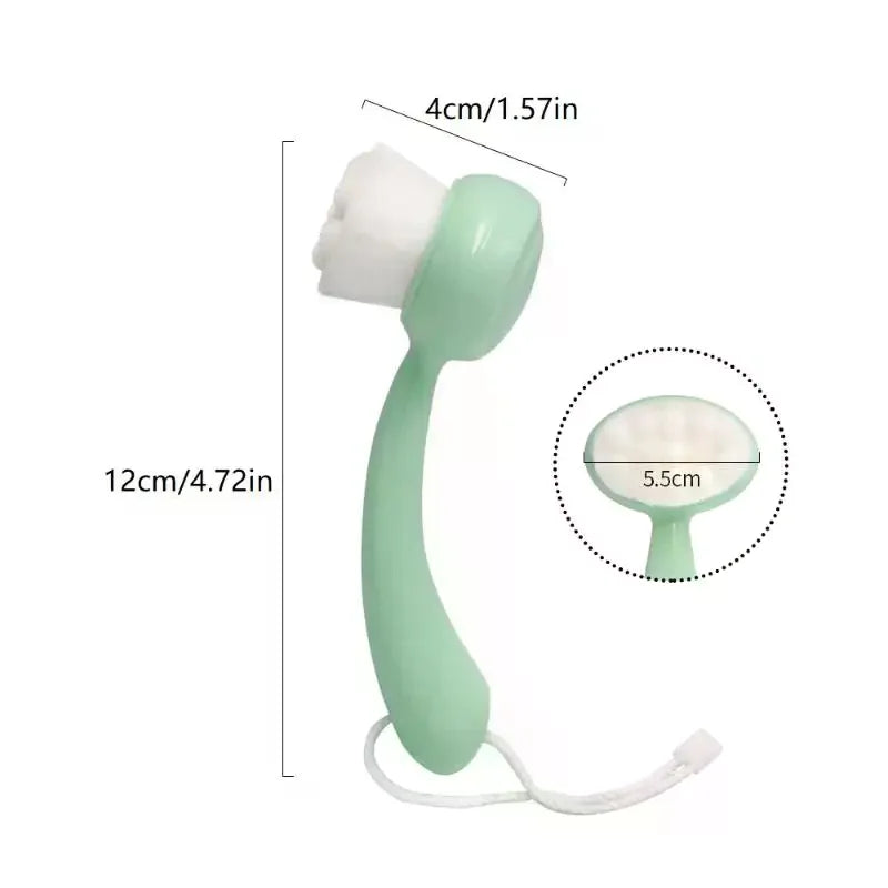 Deep Pore Cleansing Facial Brush – Soft Face Exfoliator Scrubber