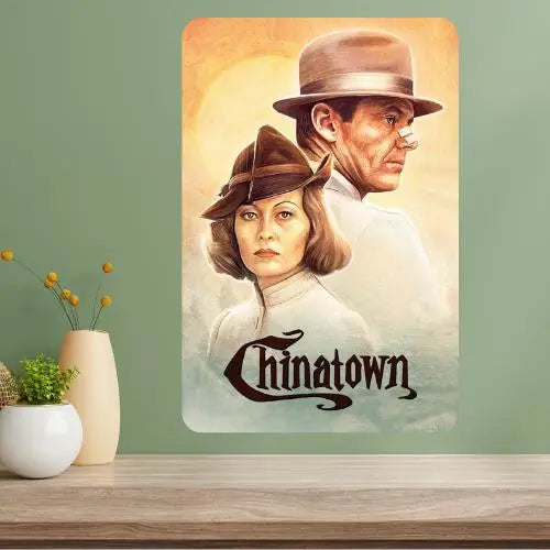 Chinatown Vintage Metal Movie Poster Sign | Retro Wall Art