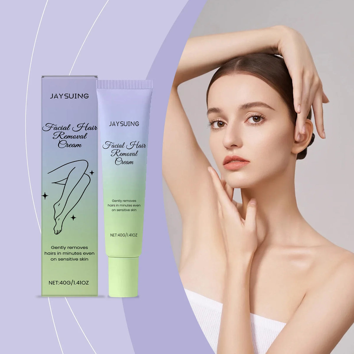 Jaysuing Gentle Body Depilatory Cream – Legs, Arms & Bikini