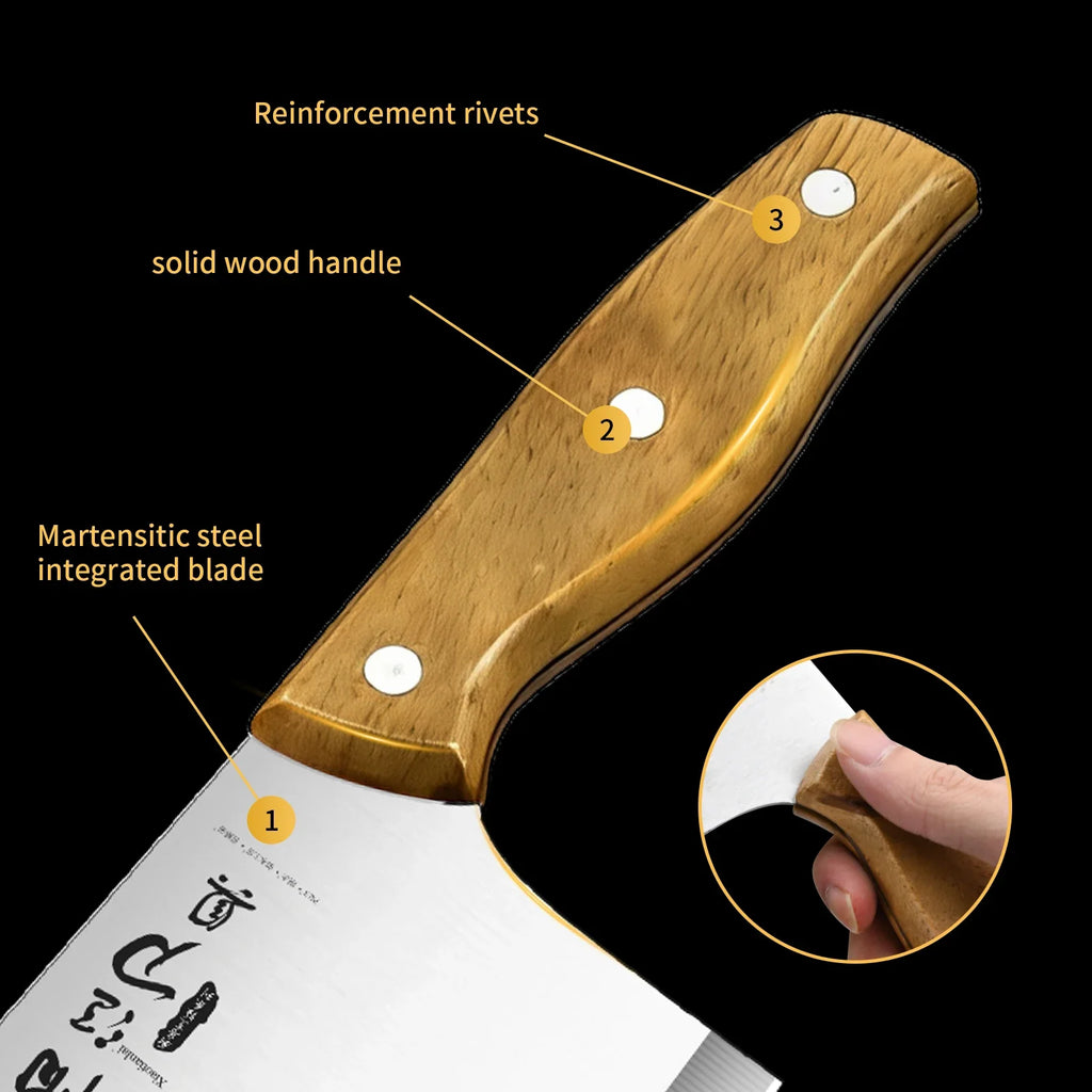 PLYS Chef Knife – Stainless Steel & Wood Handle | 17.5cm