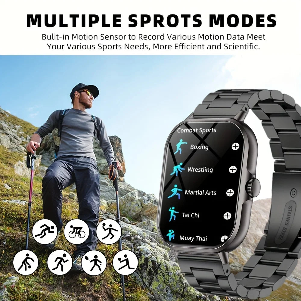 ERUN Smart Watch 2.01" Touch Screen, Call & Sleep Tracker