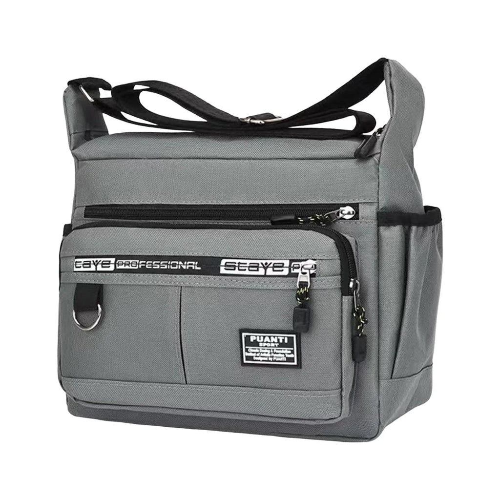 Men's Large Capacity Sling Shoulder Bag | Multi-Pocket Oxford
