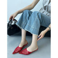 Women's Mesh Pointed Toe Low Heel Sandals | Party Dress Shoes