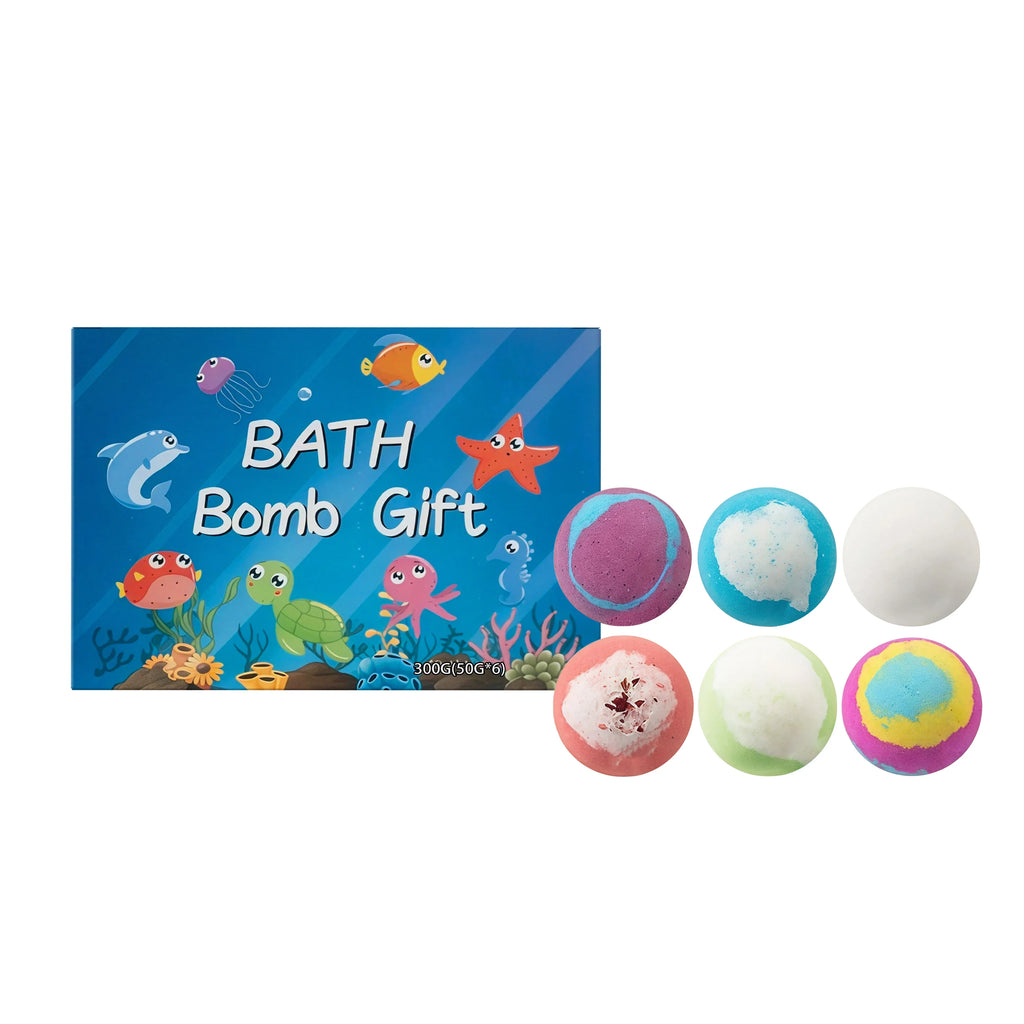 Ocean Surprise Toy Bath Bombs Set – Natural Kids Gift 6-12 PCS