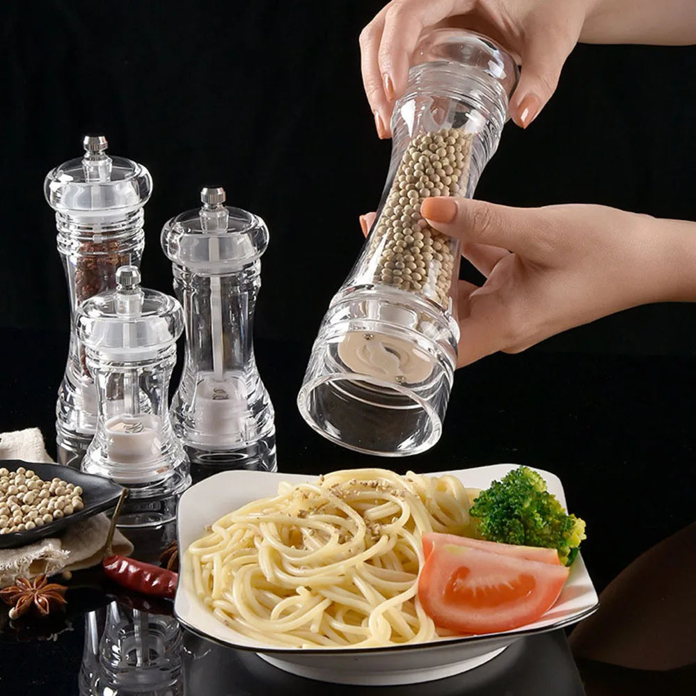 Acrylic Manual Pepper Grinder | Ceramic Core Seasoning Mill