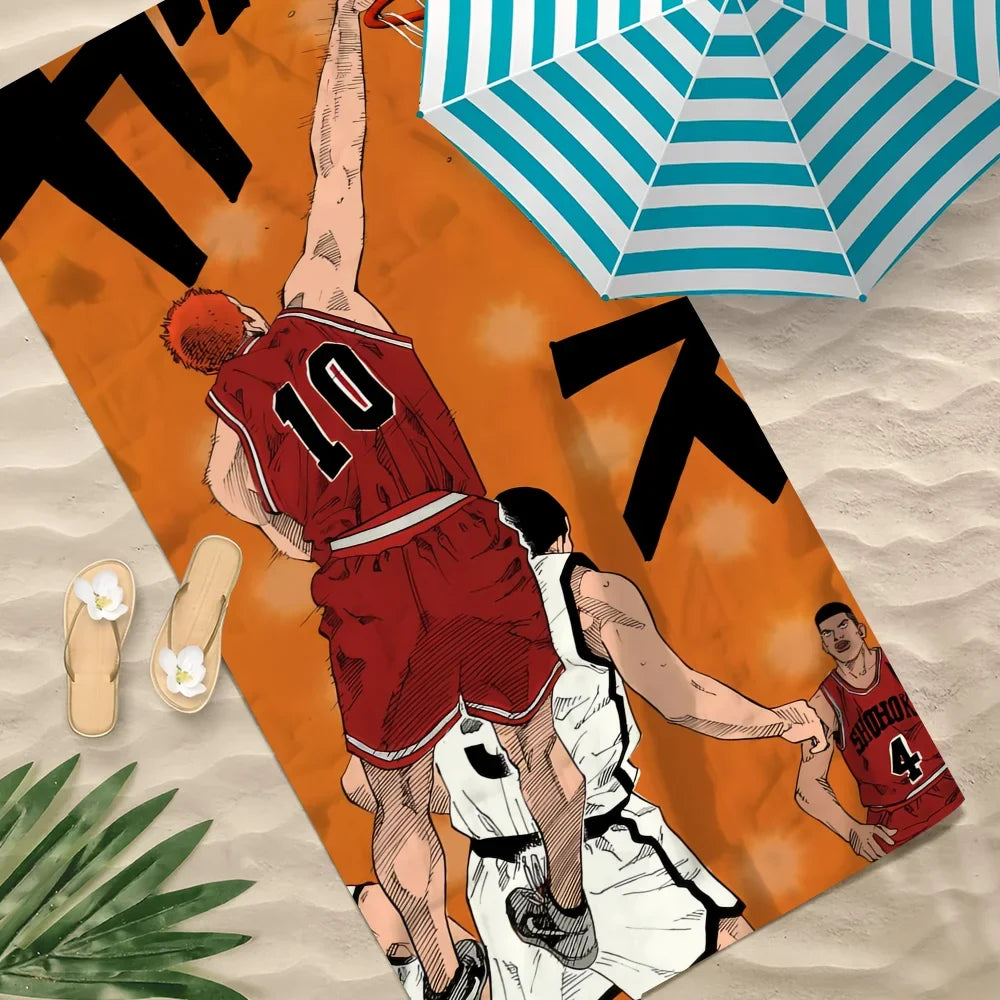 Slam Dunk Anime Beach Towel – Quick Dry Microfiber | 11 Sizes