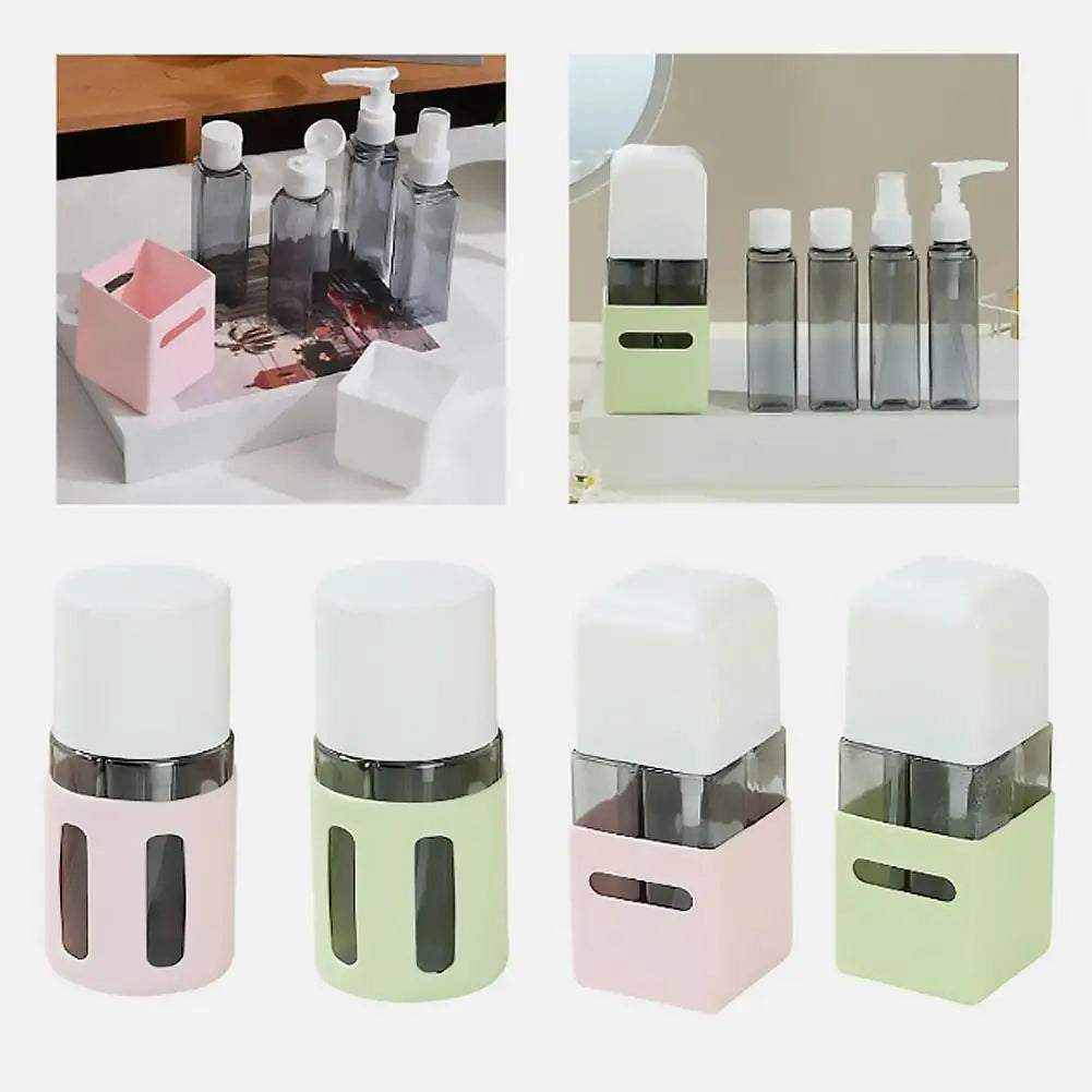 4-in-1 Refillable Travel Bottles Set – 60ml TSA-Approved