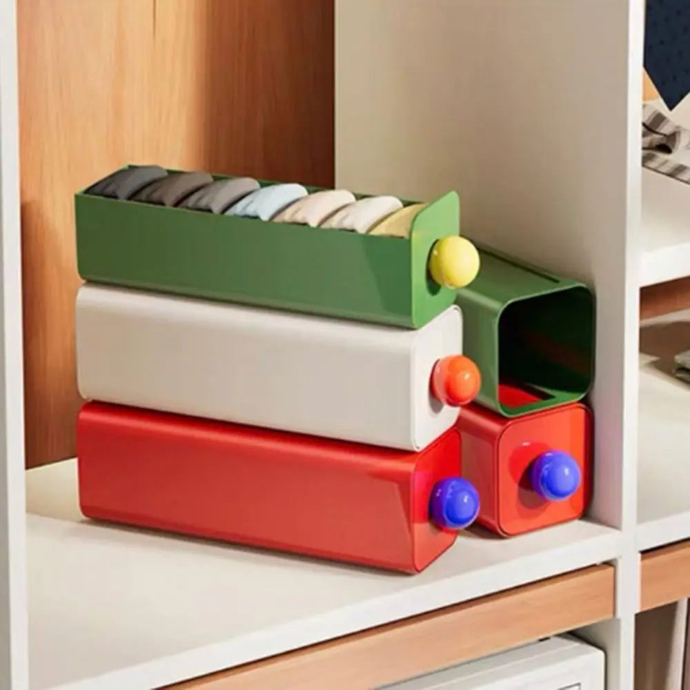 Wall-Mount & Desktop Storage Boxes for Socks & Underwear