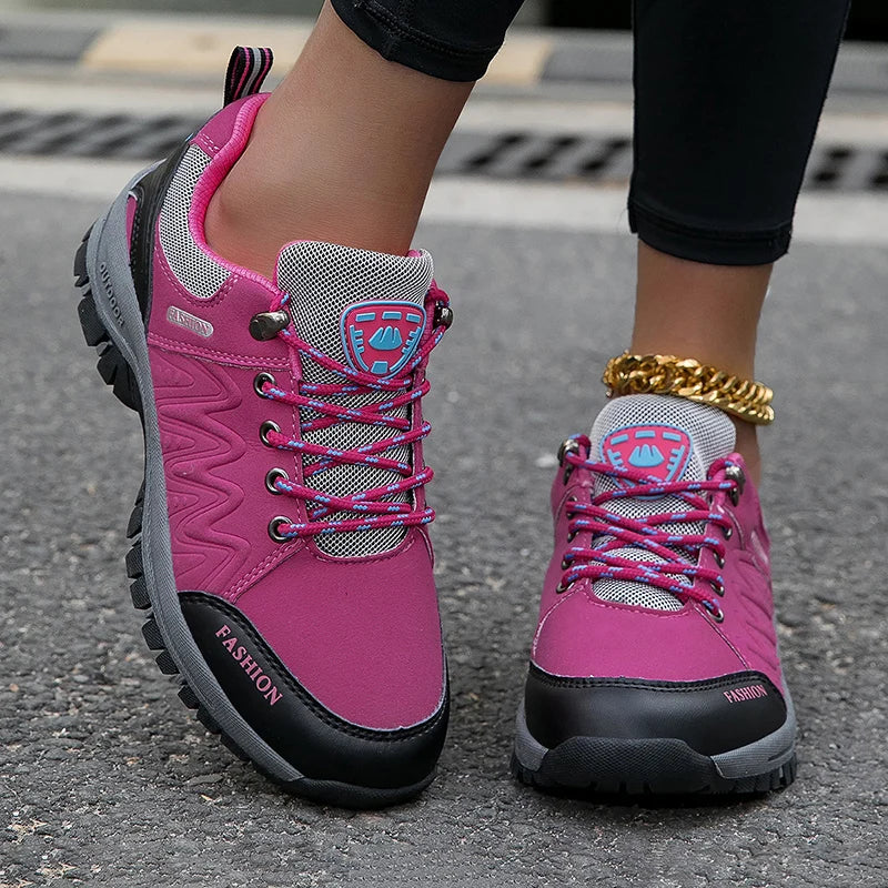 AZGB Women's Waterproof Hiking Shoes – Non-Slip Sneakers