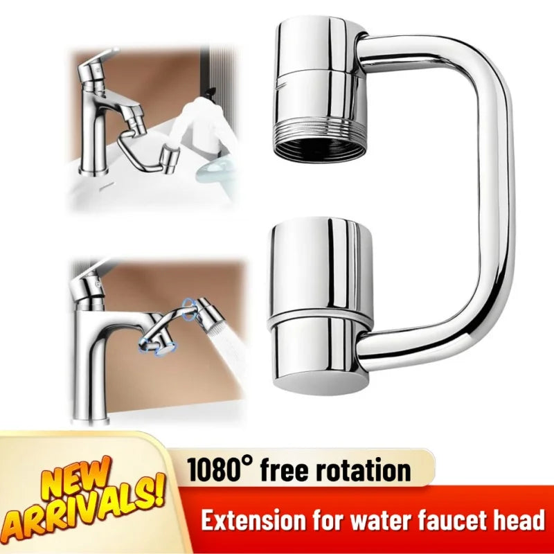 1080° Swivel Faucet Extender | Universal 22mm/24mm Aerator