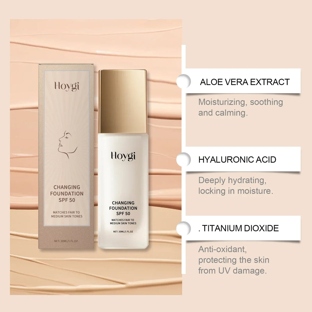 Lightweight Matte Liquid Foundation Concealer – Moisturizing