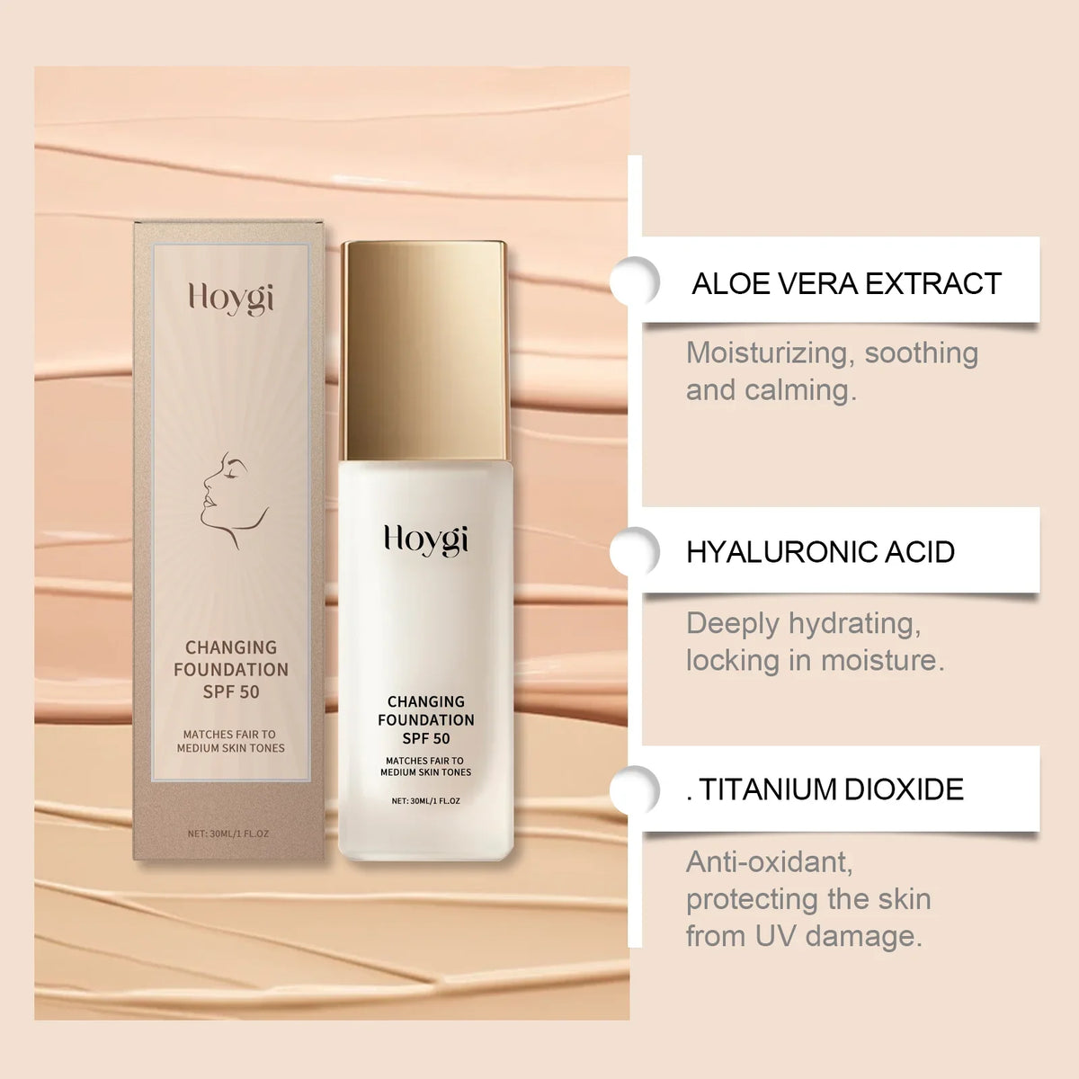 Lightweight Matte Liquid Foundation & Concealer 30ml