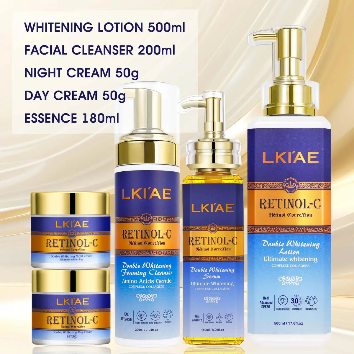 AILKE Retinol Brightening Skin Care Set – All Skin Types