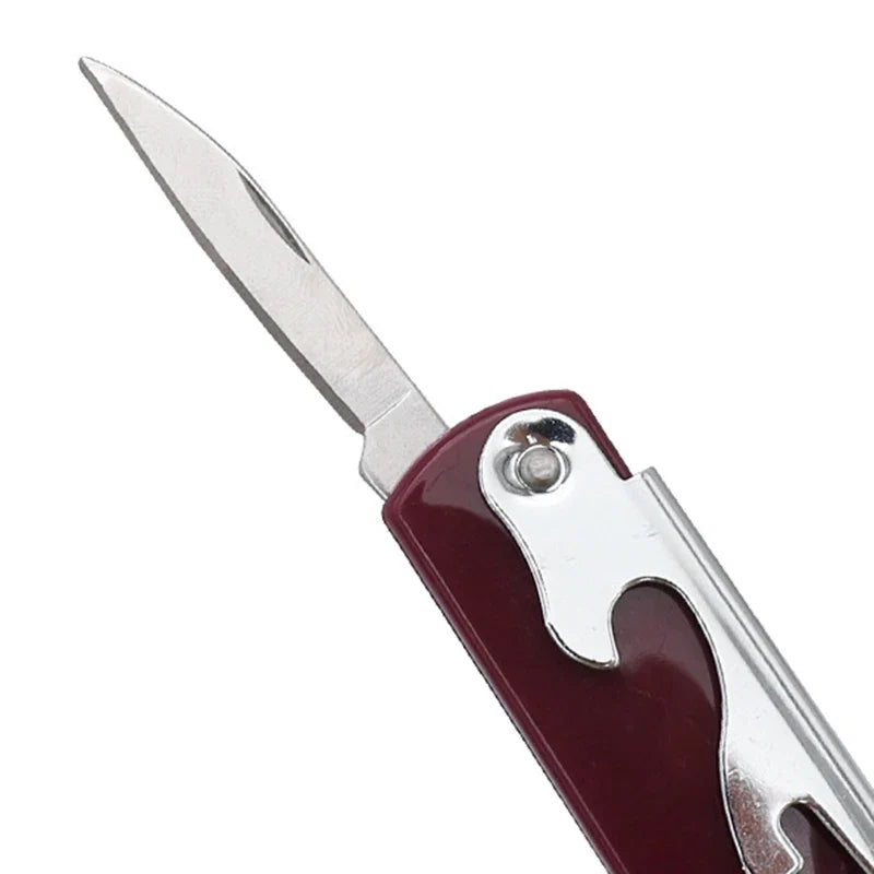Multi Functional Red Wine Bottle Opener Beer Plastic 4-In-1
