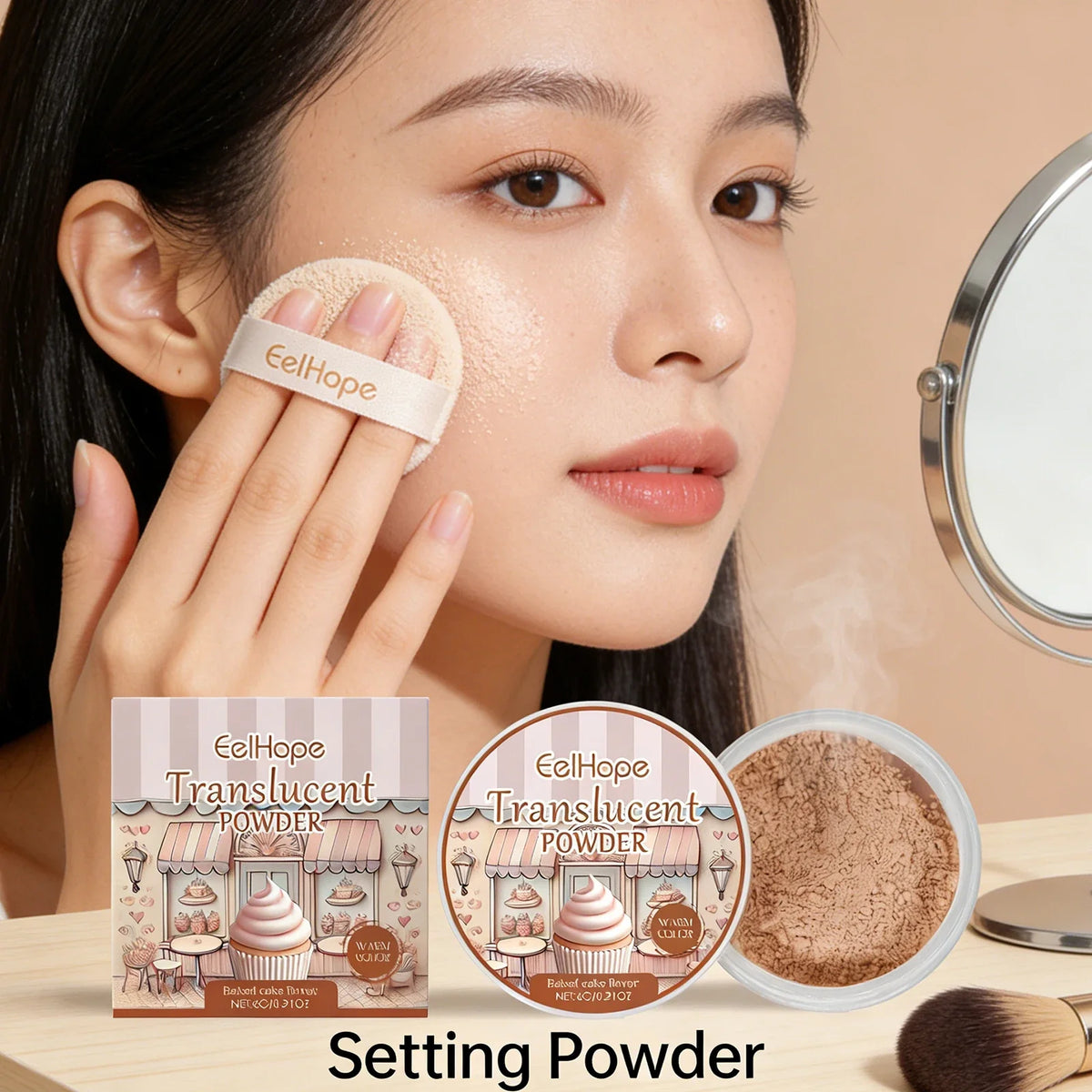 Eelhope Oil Control Loose Setting Powder – Matte Finish 6g