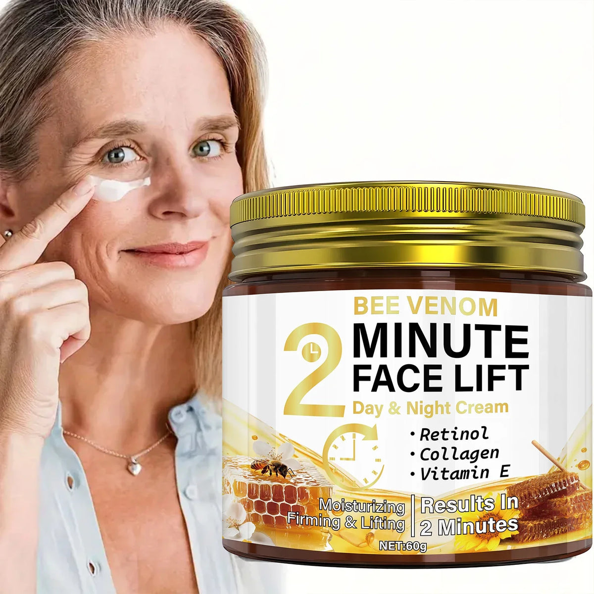 Bee Venom Anti-Aging Face Cream | Retinol & Collagen 60g
