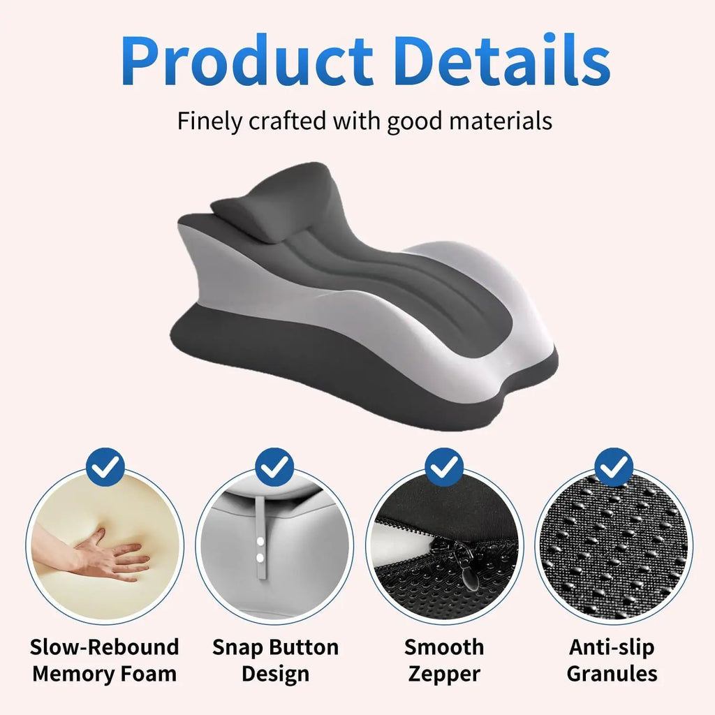 Memory Foam Bed Wedge Pillow – Leg Elevation & Reading
