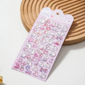 3D Relief Cartoon Crystal Stickers – Phone, Journal & Anime Decor