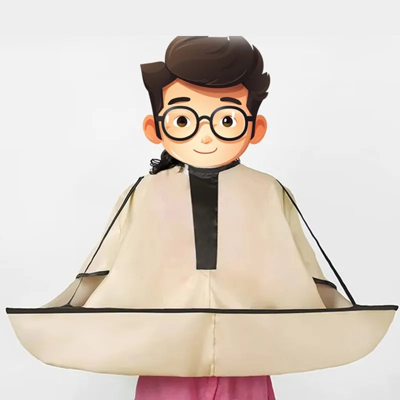 Waterproof Adult Hair Cutting Cloak Foldable Umbrella Cape Salon