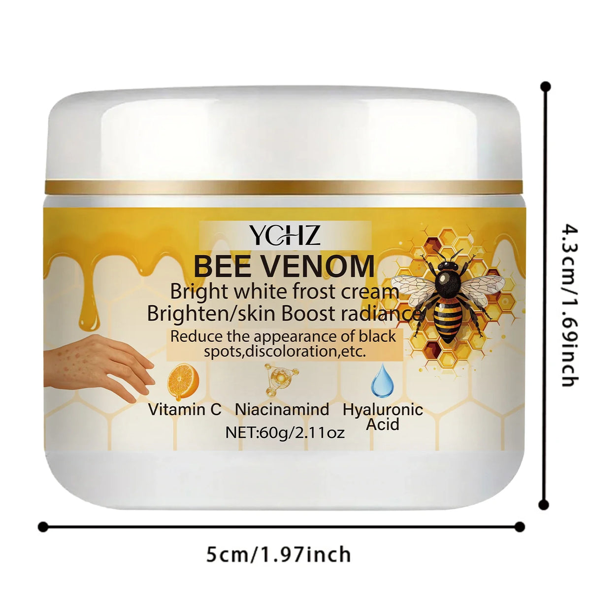 YCHZ Bee Venom Brightening Cream – Even Skin Tone | 60g