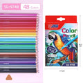12 24 48 Colors Colored Pencil HB Triangular Barrel Drawing Pencils