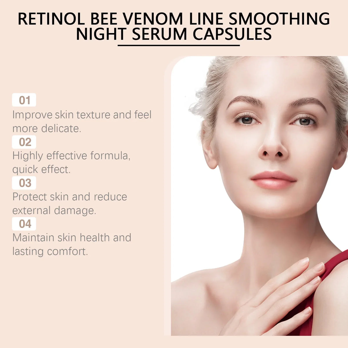 Hoygi Retinol & Bee Venom Night Serum Capsules | Anti-Aging