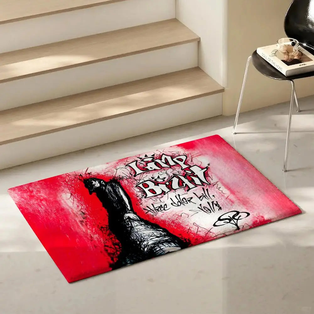 Limp Bizkit Flannel Floor Mat – Non-Slip Indoor Rug