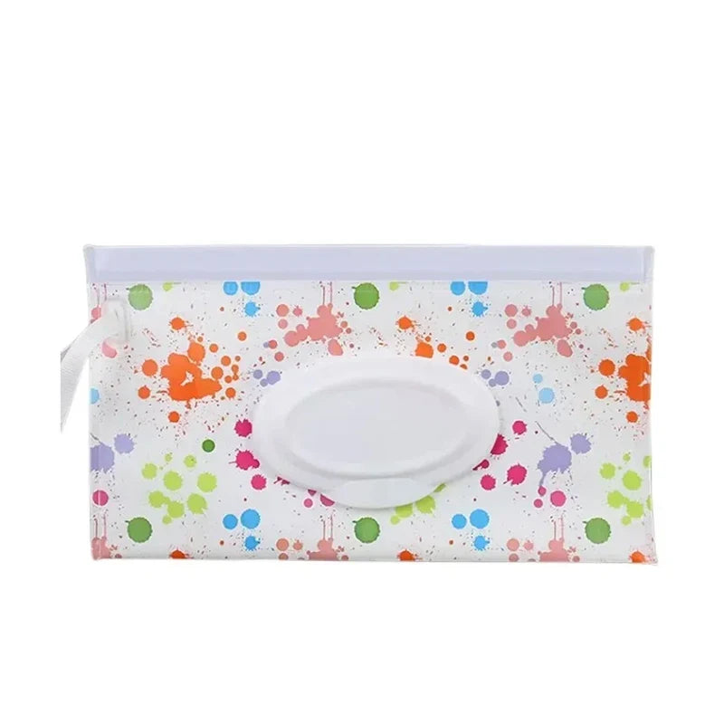 Baby Wet Wipe Pouch EVA Flip Cover | Refillable Stroller Bag