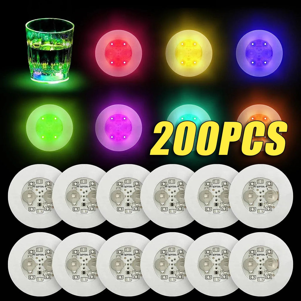 LED Glowing Wine Bottle Coaster Lights – Bar & Party Decor