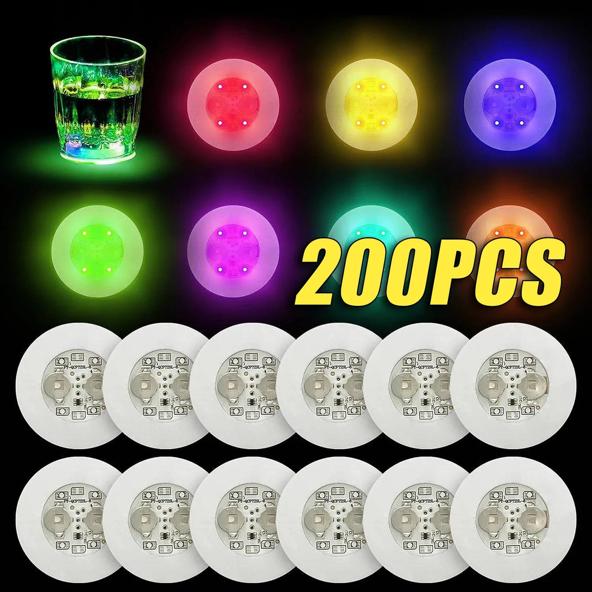 LED Glowing Wine Bottle Coaster Lights – Bar & Party Decor