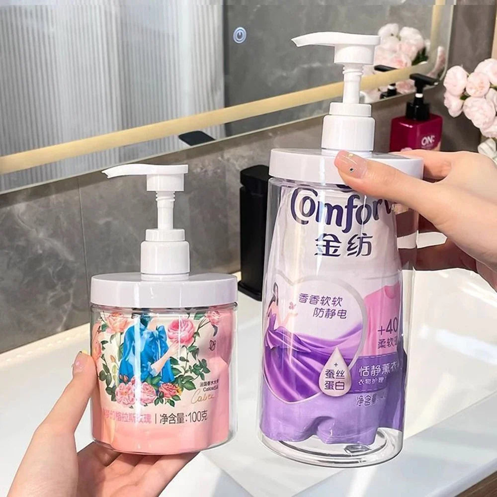 Refillable Pump Dispenser Bottle – Clear PET 500ml & 1000ml
