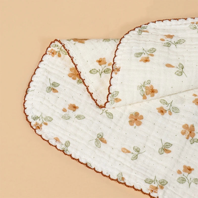 Baby Muslin Washcloths – Soft Cotton Square Facecloths & Bibs