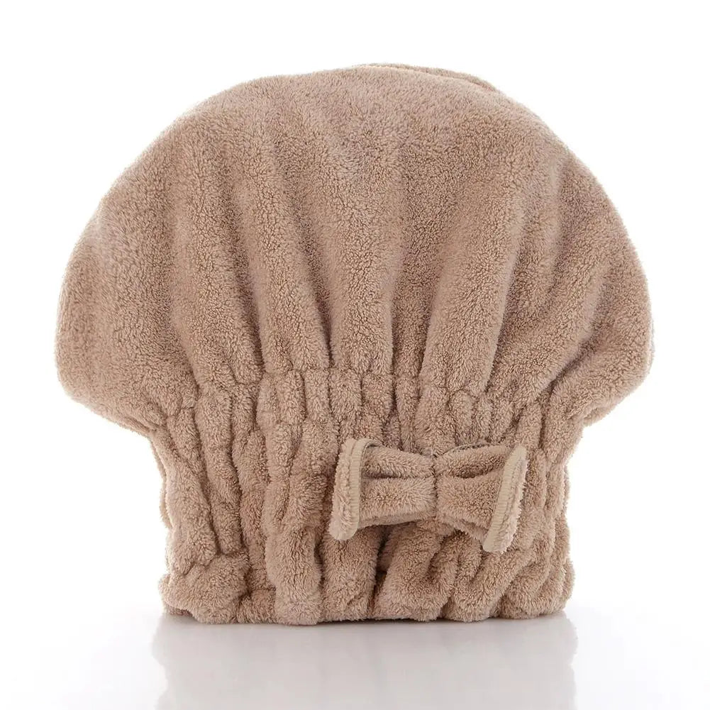 Microfiber Hair Drying Cap – Coral Fleece Ultra-Absorbent Turban