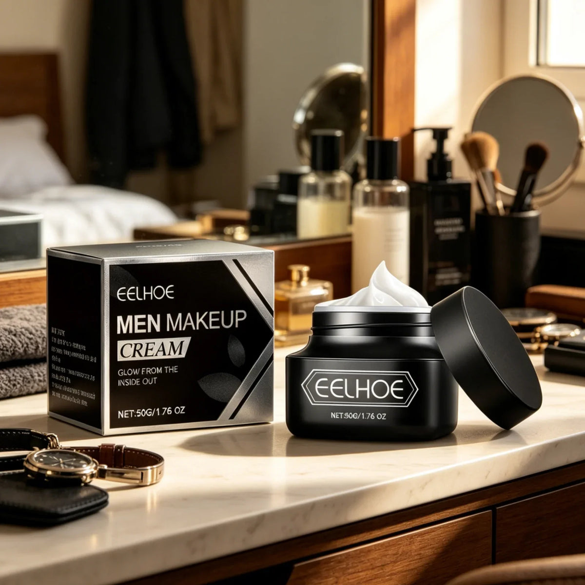 EELHOE Men's Tone-Up Cream – Oil Control & Brightening BB Cream