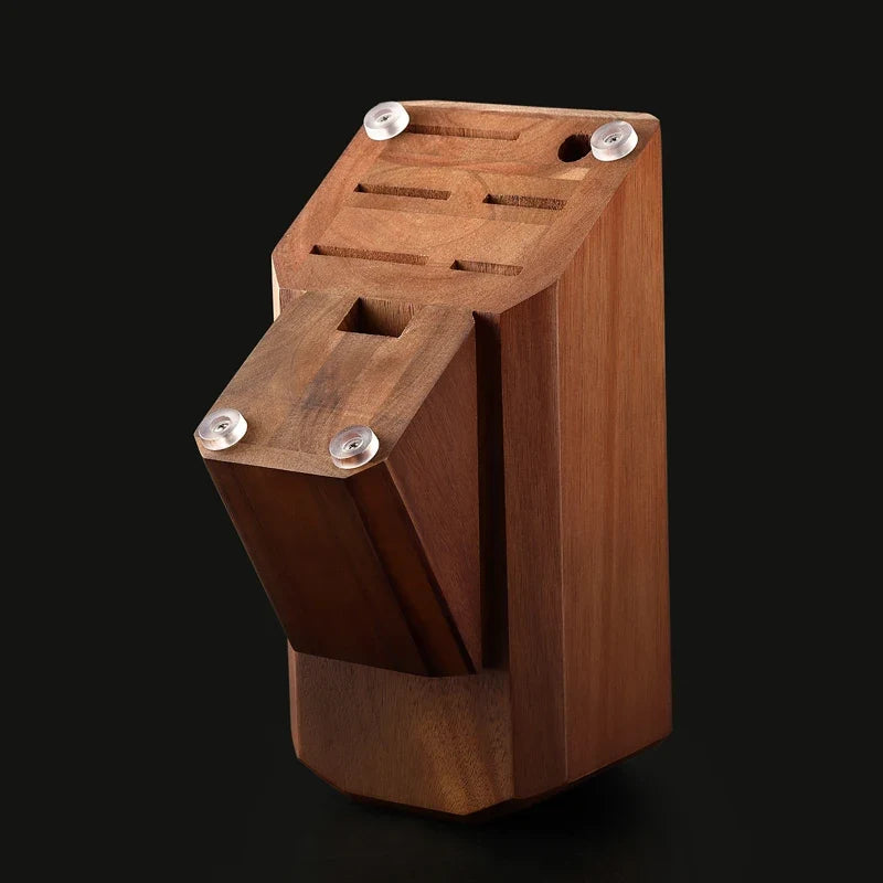 XINZUO 8-Slot Acacia Wood Knife Block – Kitchen Knife Holder
