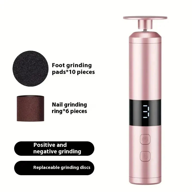 Electric Callus Remover – 3 Speeds, LCD Display, Fast Charging
