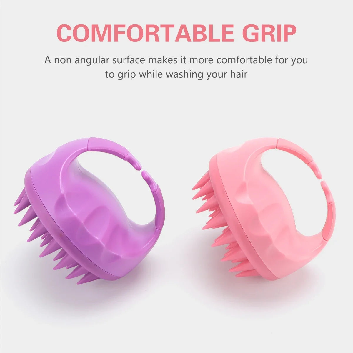 Silicone Scalp Massager Deep Cleansing Shampoo Brush