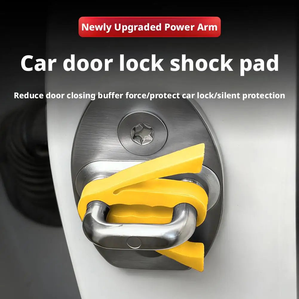 Universal Car Door Lock Damping Silicone Cover Cushioning Pad Noise
