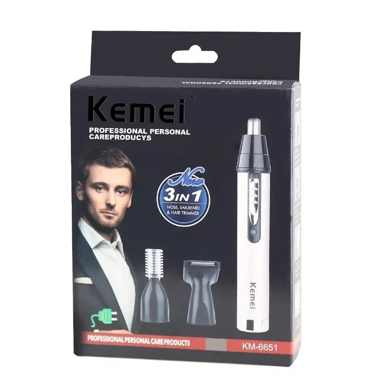 3-in-1 Rechargeable Nose Ear Eyebrow Trimmer for Men